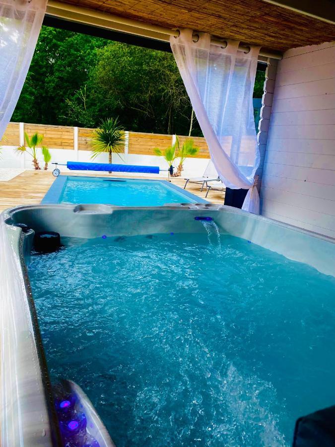 Maison A Biscarrosse Avec Piscine Et Jacuzzi Esterno foto